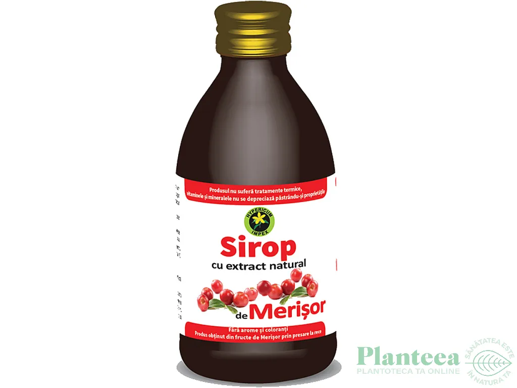 Sirop merisor cu zahar invertit 250ml - HYPERICUM