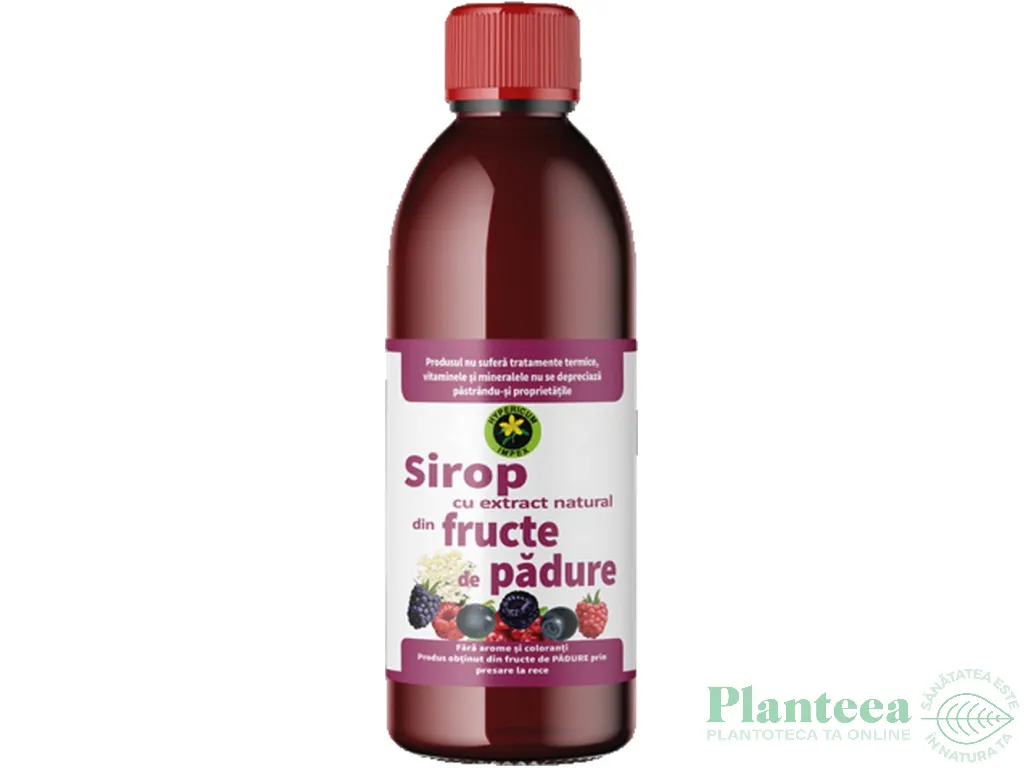 Sirop fructe padure cu zahar invertit 500ml - HYPERICUM
