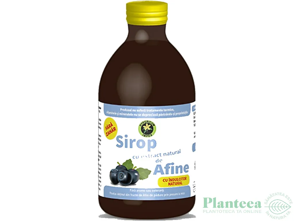 Sirop afine fara zahar 250ml - HYPERICUM