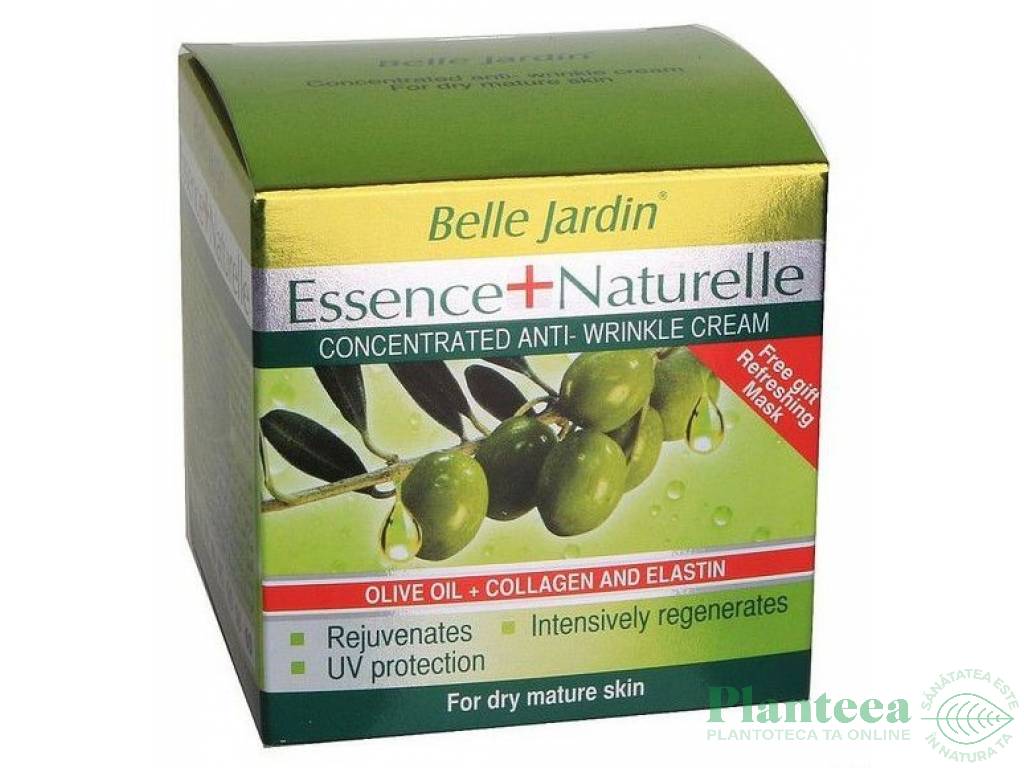 Crema antirid ulei masline colagen elastina ten uscat matur 50ml - BELLE JARDIN