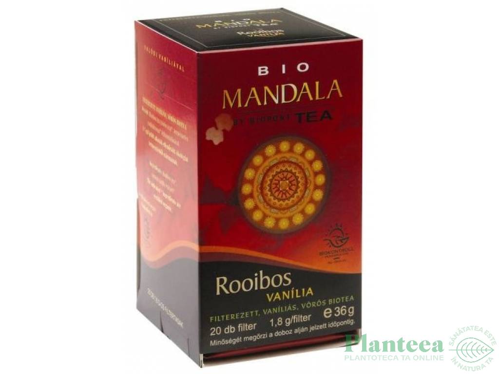 Ceai rooibos vanilie eco 20dz - MANDALA