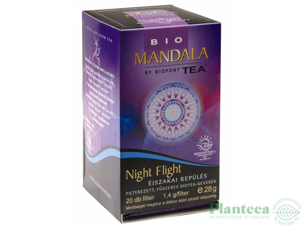 Ceai relaxant Night Flight eco 20dz - MANDALA