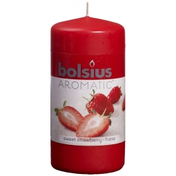 Lumanare parfumata stalp 33h capsuni 260g - BOLSIUS