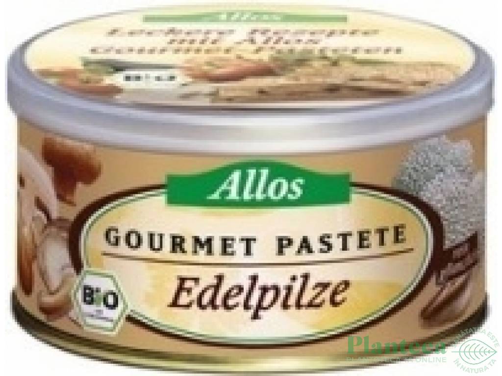 Pate vegetal ciuperci edelpilze 125g - ALLOS