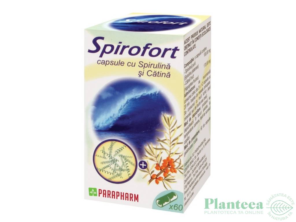 Spirofort [spirulina catina] 60cps - PARAPHARM