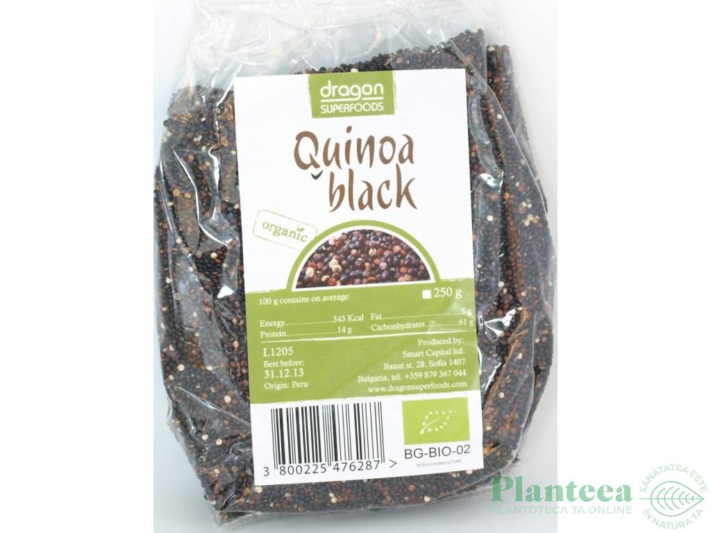 Quinoa neagra boabe eco 250g - SMART ORGANIC