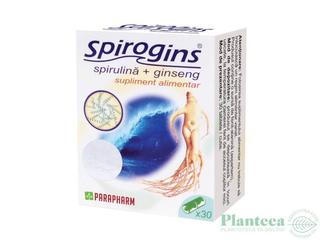 Spirogins [spirulina ginseng] 30cps - PARAPHARM