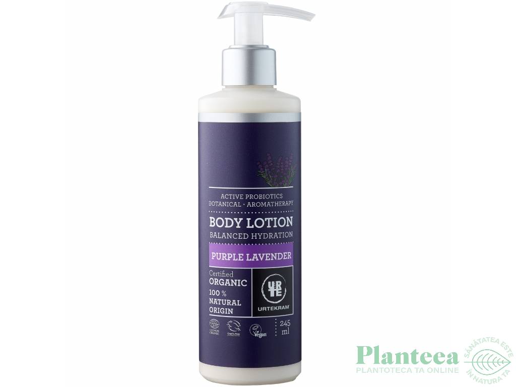 Lotiune corp aromoterapeutica lavanda probiotice 245ml - URTEKRAM