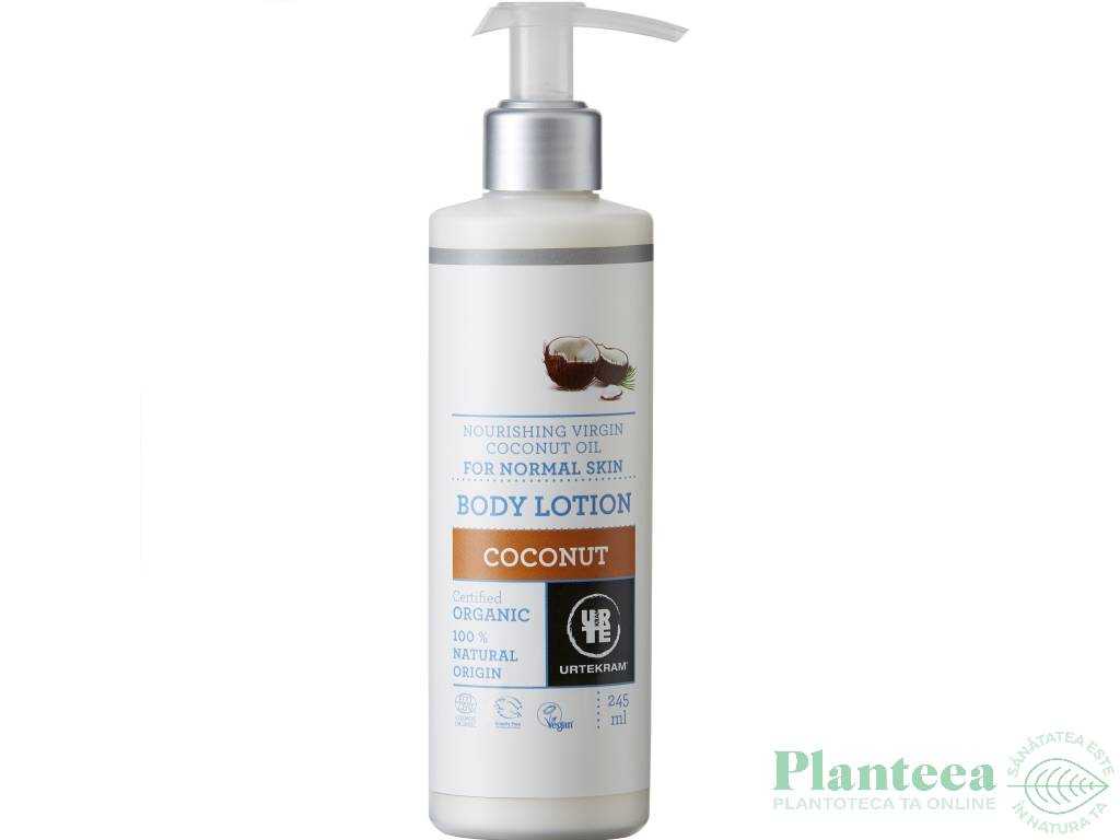 Lotiune corp nutritiva cocos piele normala 245ml - URTEKRAM