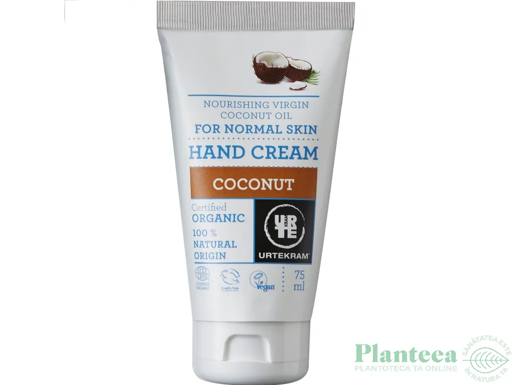 Crema maini nutritiva cocos 75ml - URTEKRAM