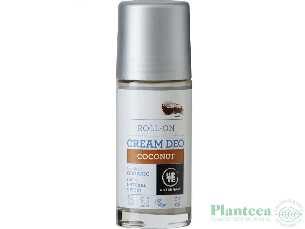 Deodorant roll on crema cocos 50ml - URTEKRAM