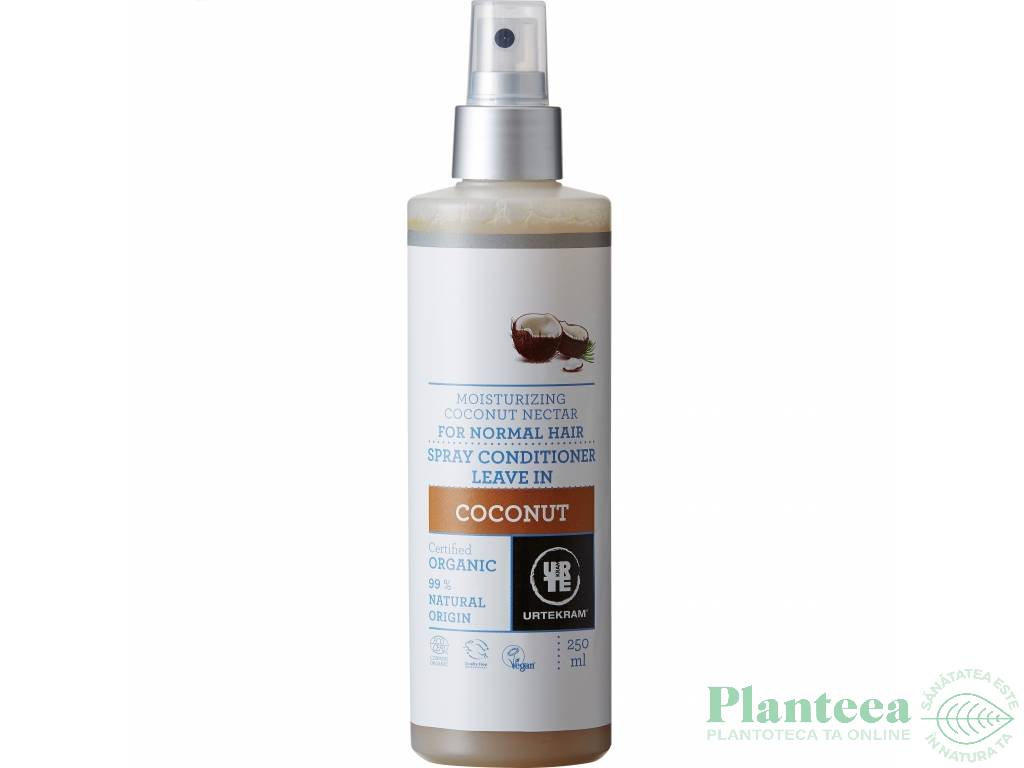 Balsam spray par fara clatire hidratant cocos 250ml - URTEKRAM