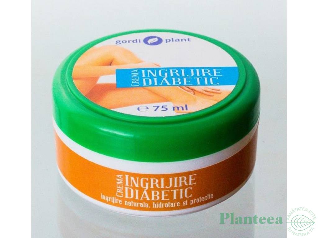 Crema ingrijire diabetic 75ml - GORDI PLANT