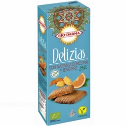 Biscuiti ovaz portocale turmeric ghimbir bio 125g - BIO DARMA