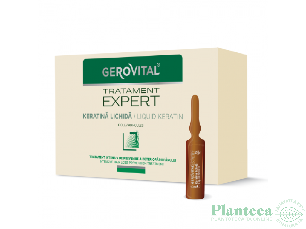 Fiole par cheratina lichida 10x10ml - GEROVITAL TRATAMENT EXPERT