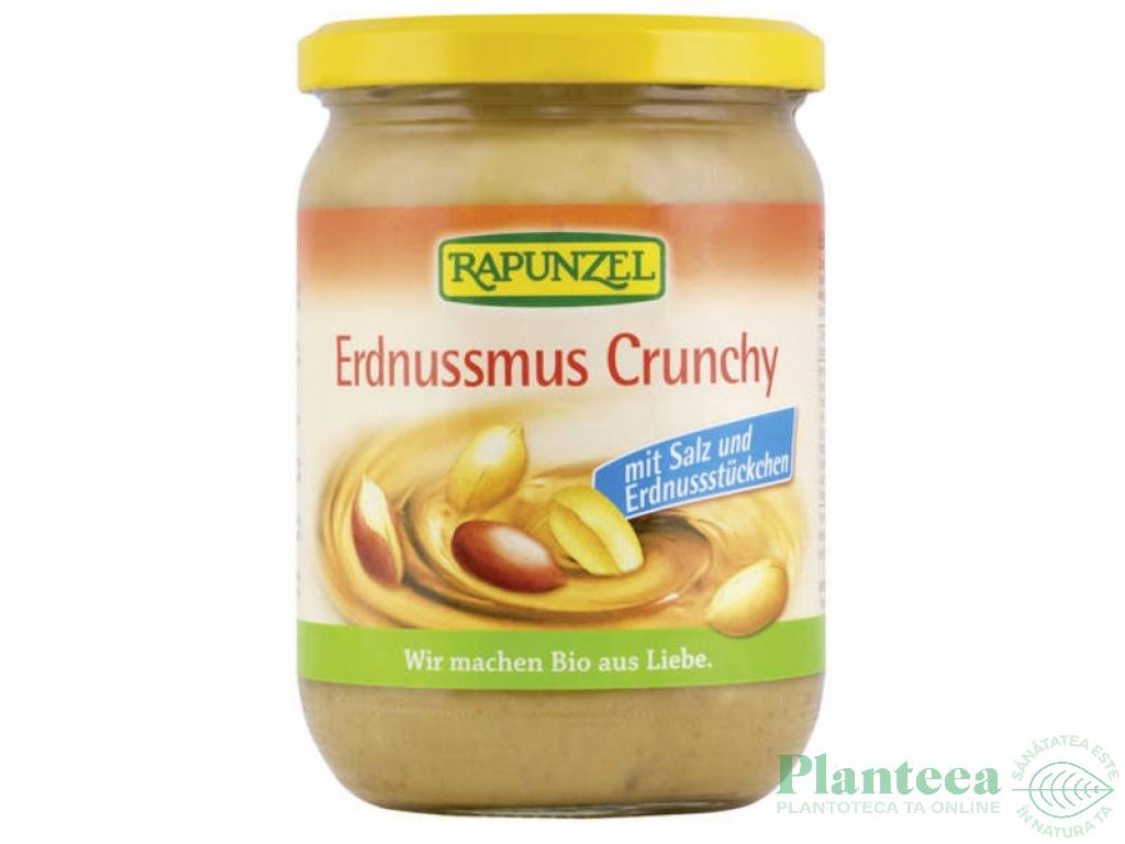 Pasta arahide crocanta cu sare eco 500g - RAPUNZEL