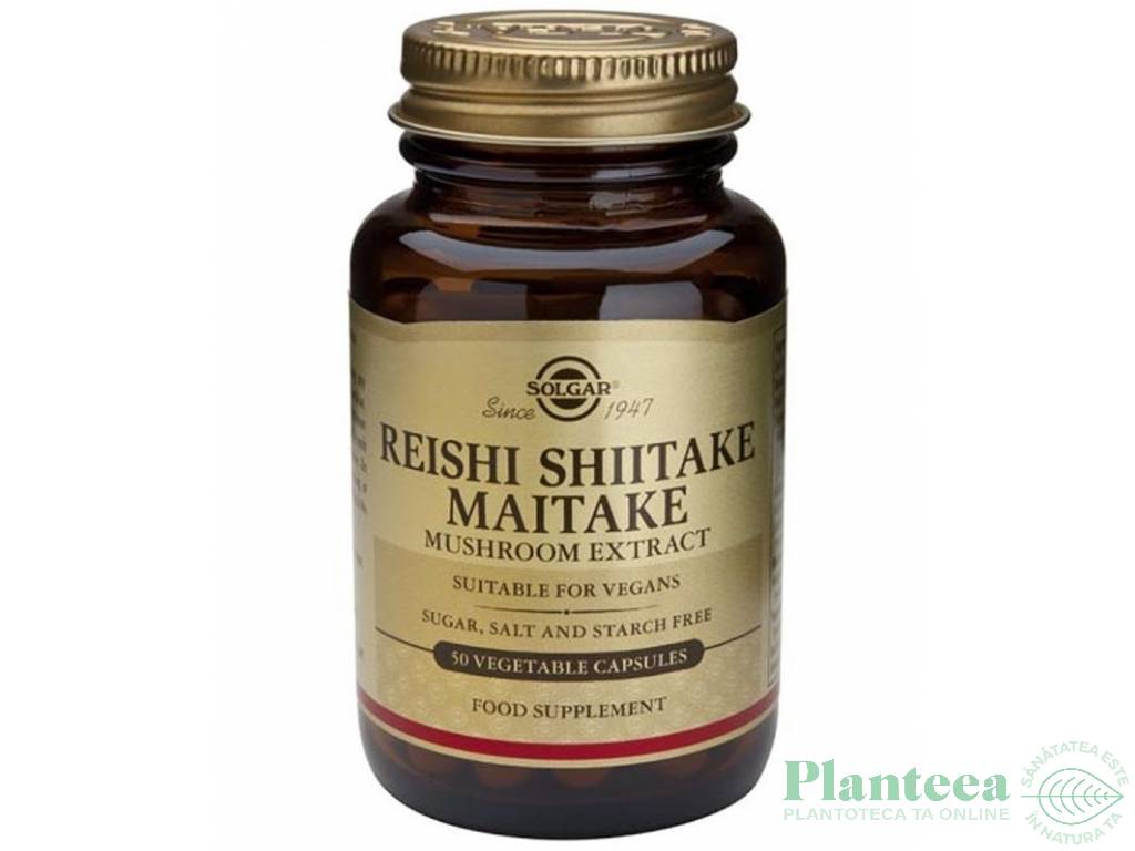 Reishi shiitake maitake 50cps - SOLGAR
