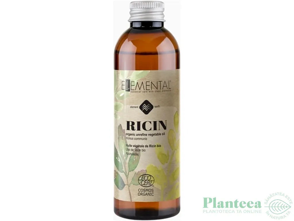 Ulei ricin bio 100ml - ELLEMENTAL