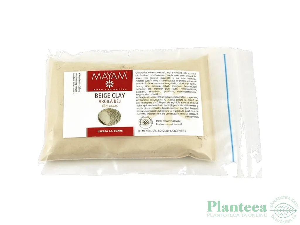 Argila bej pudra 100g - ELLEMENTAL