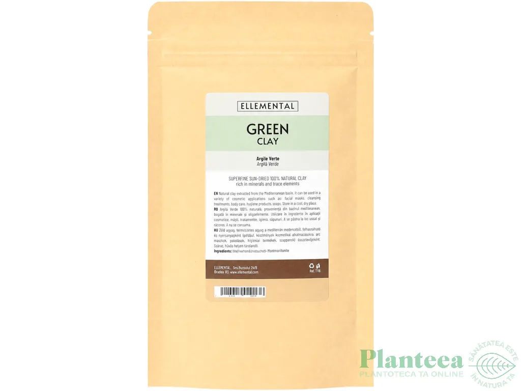 Argila verde pudra 100g - ELLEMENTAL