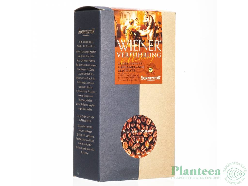 Cafea macinata arabica melange Ispita Vieneza eco 500g - SONNENTOR