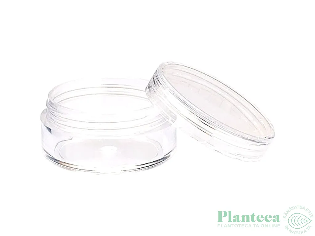 Borcanel plastic transparent San cu capac 10ml - ELLEMENTAL