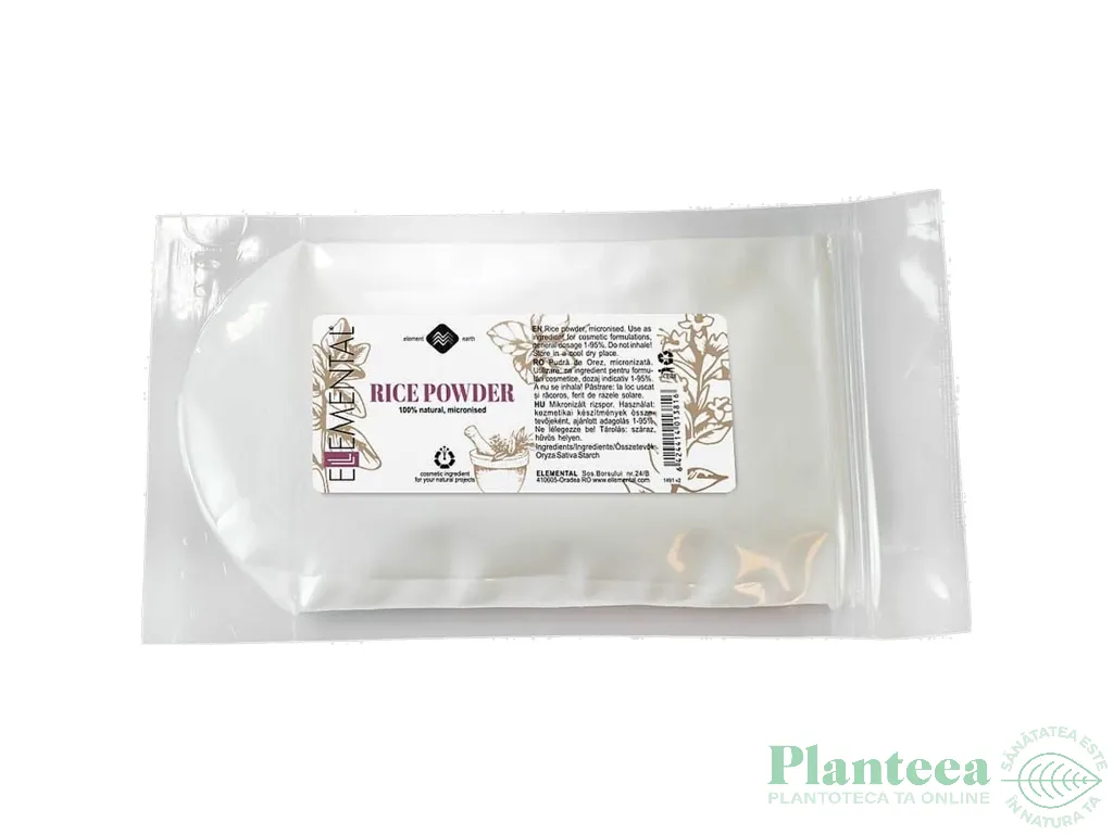Pudra orez micronizata 10g - ELLEMENTAL