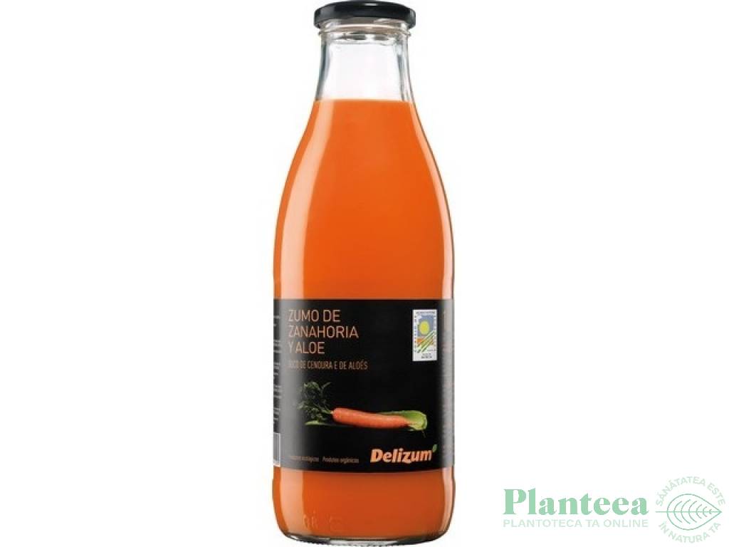 Suc morcovi aloe vera eco 200ml - DELIZUM