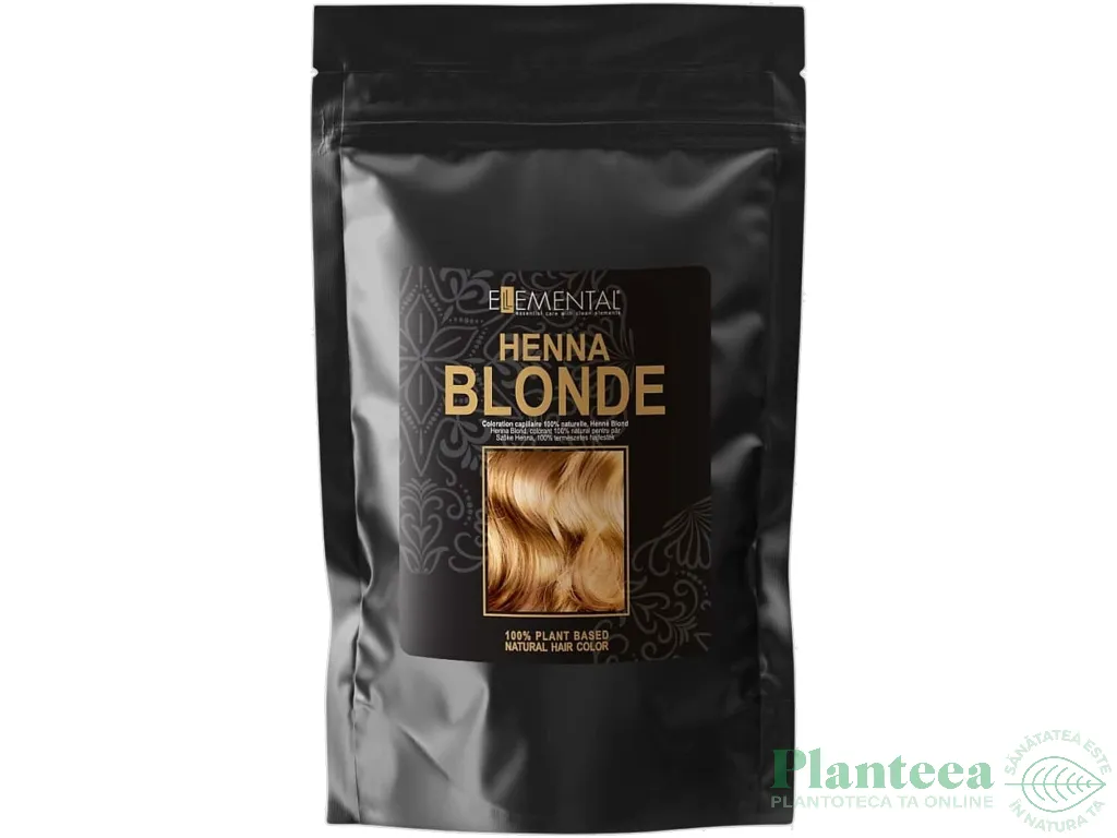 Henna blond pudra 100g - ELLEMENTAL