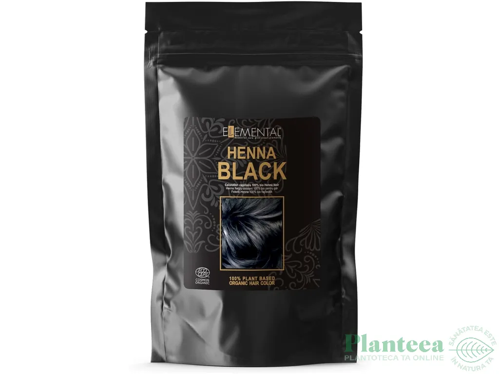 Henna negru pudra 100g - ELLEMENTAL