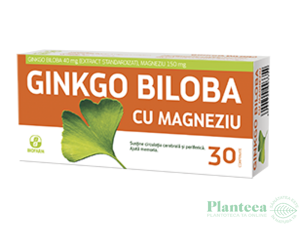 Ginkgo biloba magneziu 30cp - BIOFARM