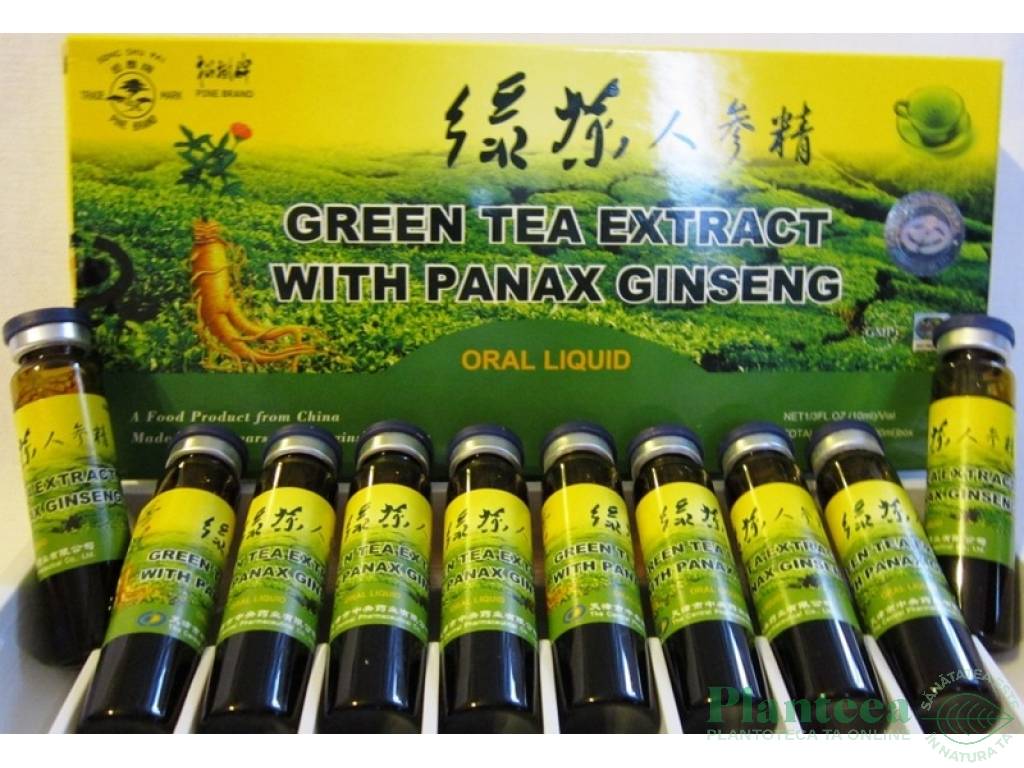 Ceai verde panax ginseng 10fl - PINE BRAND