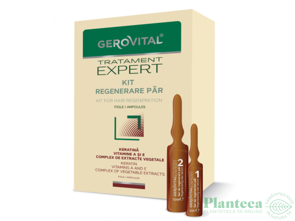 Kit Regenerare par fiole 10x5ml 10x10ml - GEROVITAL TRATAMENT EXPERT