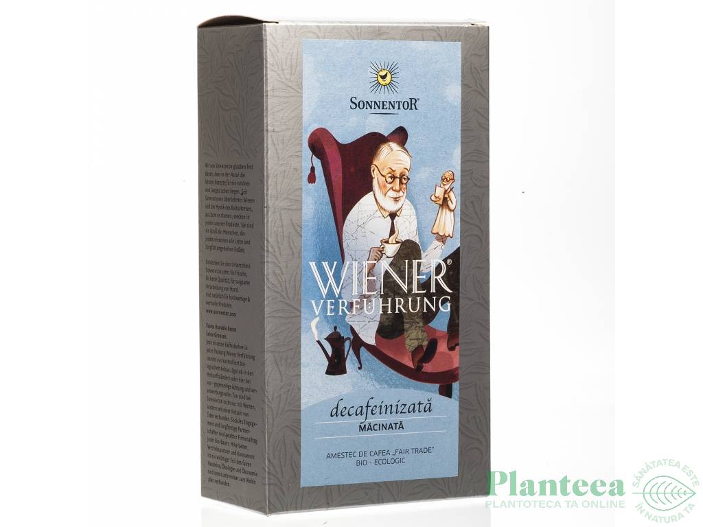 Cafea macinata arabica decofeinizata Ispita Vieneza eco 500g - SONNENTOR