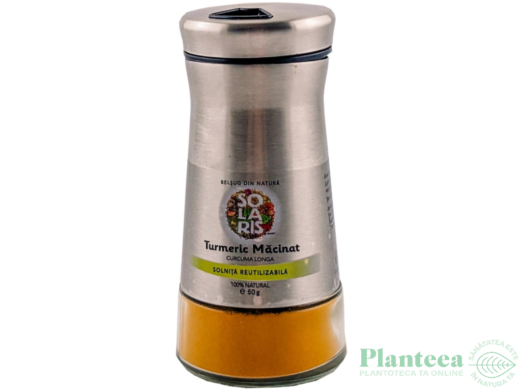 Condiment turmeric macinat solnita reutilizabila 50g - SOLARIS