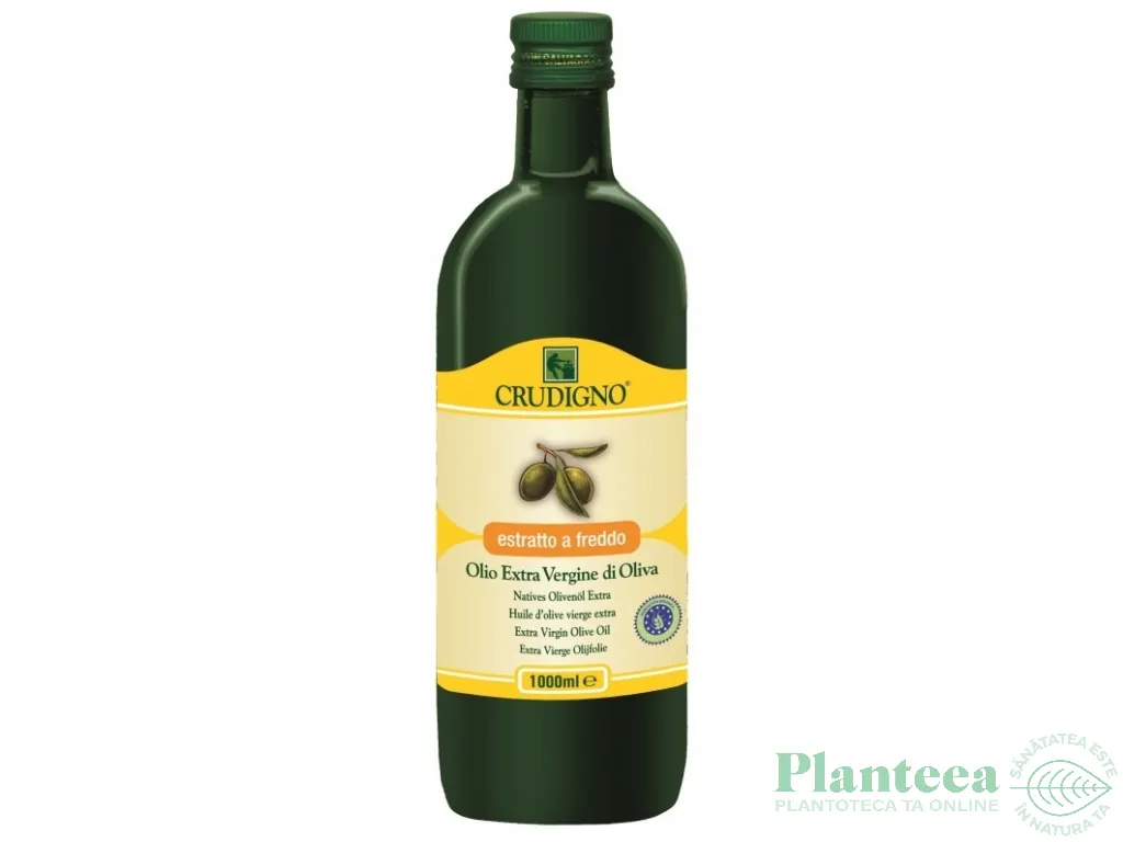 Ulei masline extravirgin mediteranean eco 1L - CRUDIGNO