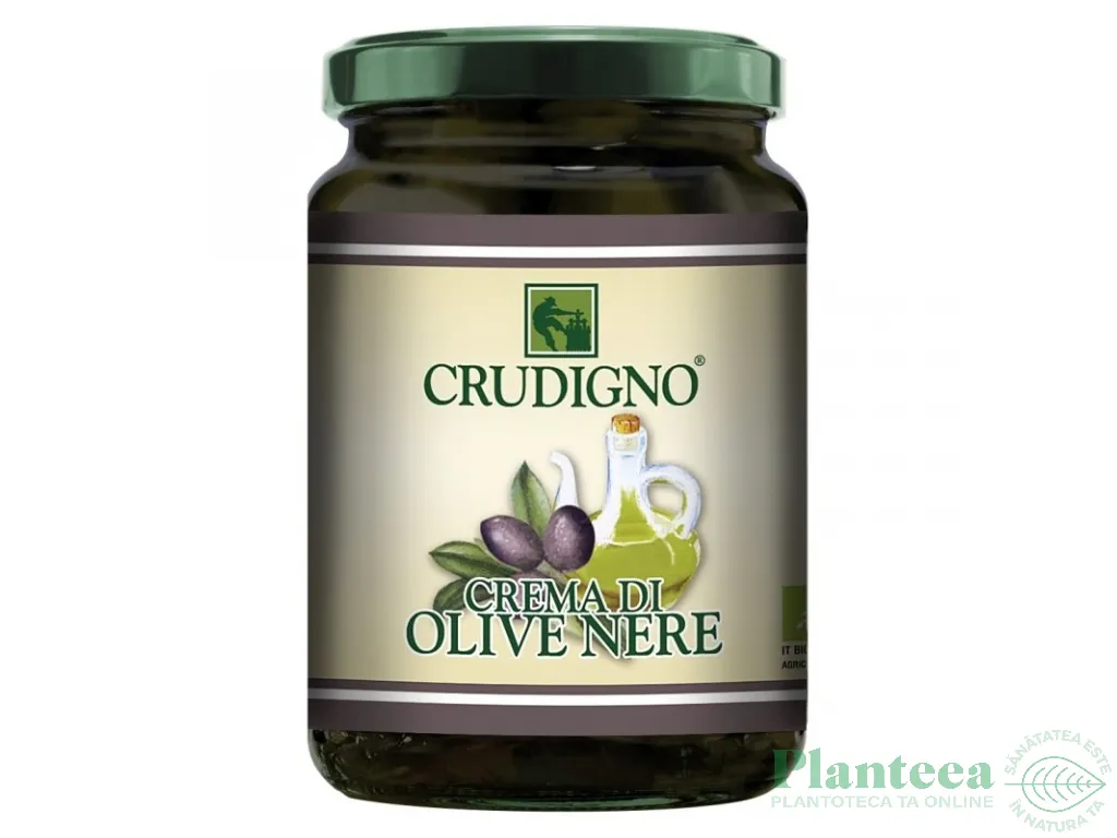 Crema masline negre eco 180g - CRUDIGNO