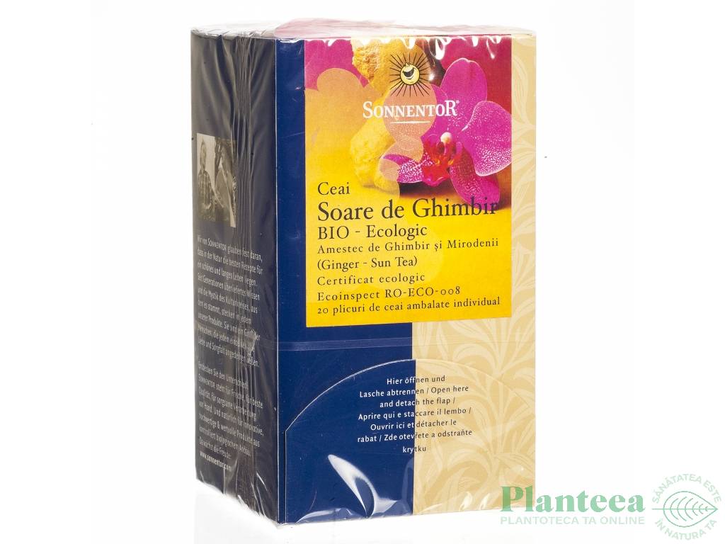Ceai ghimbir soare eco 20dz - SONNENTOR