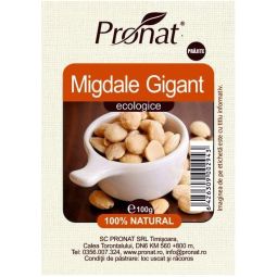 Migdale gigant prajite eco 100g - PRONAT