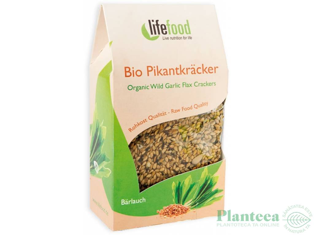 Crackers leurda fara gluten raw bio 90g - LIFEFOOD