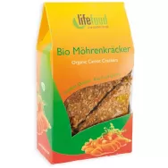 Crackers morcovi fara gluten raw bio 85g - LIFEFOOD