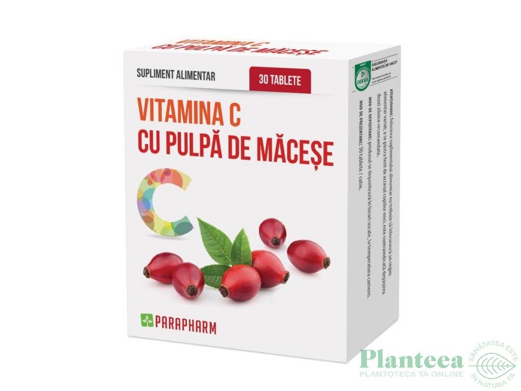 Vitamina C macese 30cps - PARAPHARM