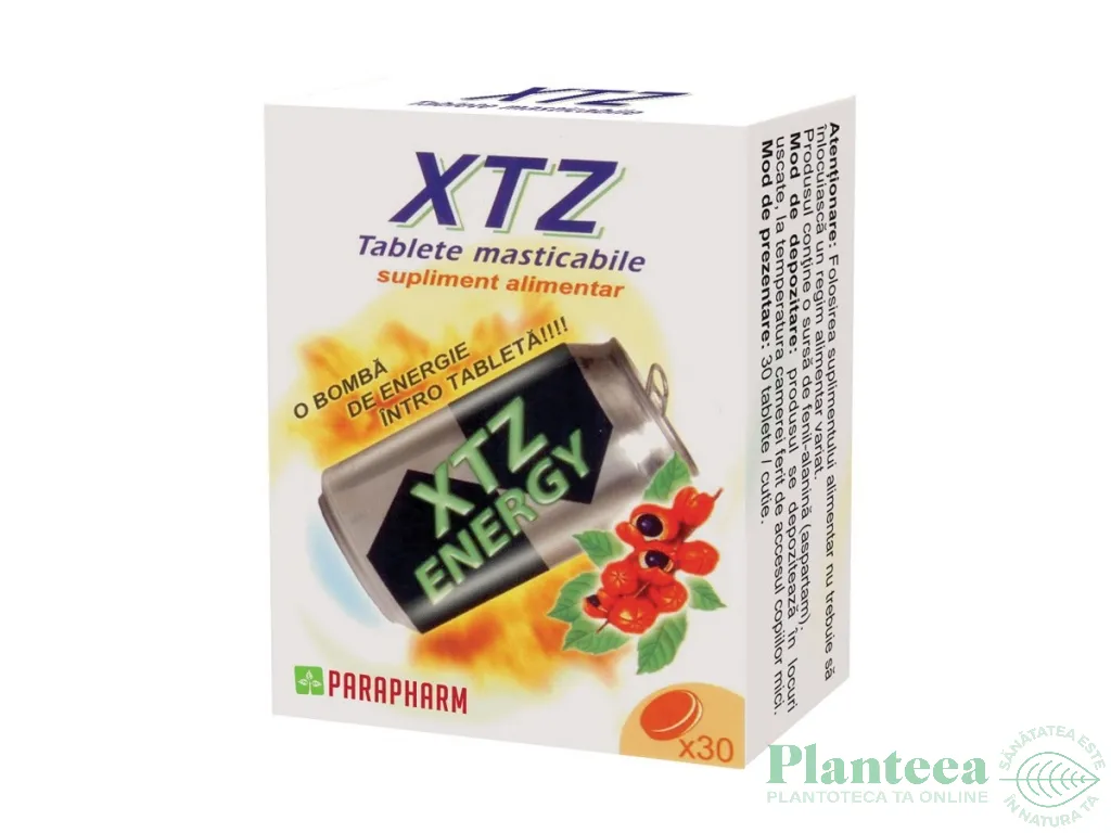 Pachet XTZ energy tablete masticabile 2x30cp - PARAPHARM