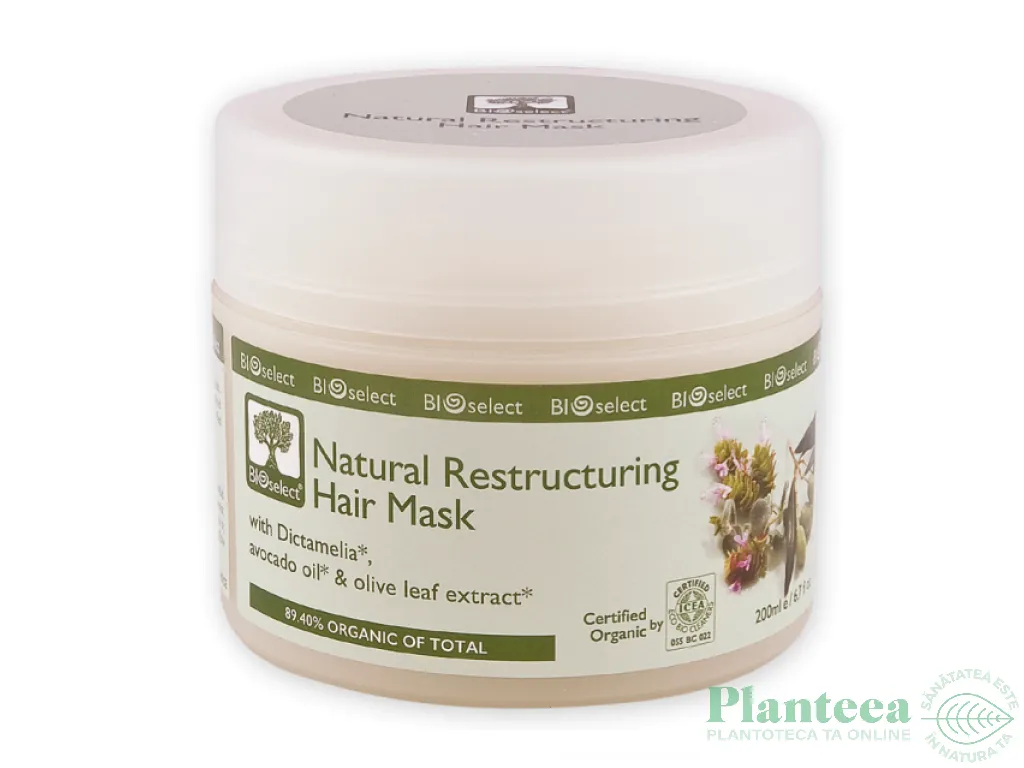 Masca par refacere ulei masline 200ml - BIOSELECT ORGANIC