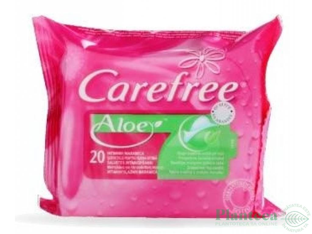 Servetele umede intime aloe 20b - CAREFREE