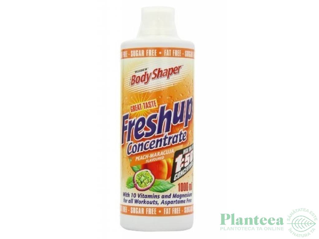 Concentrat lichid vitamine Fresh up piersici maracuja 1L - BODY SHAPER