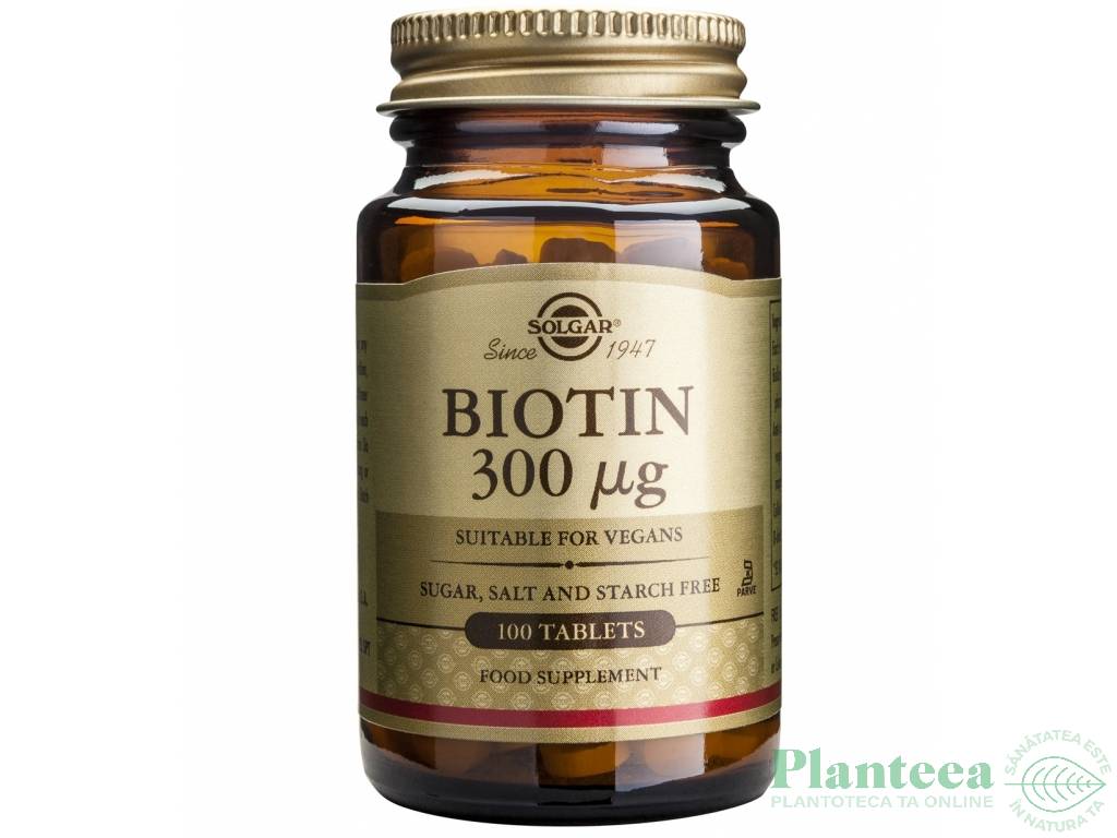 Biotin 300mcg 100cp - SOLGAR