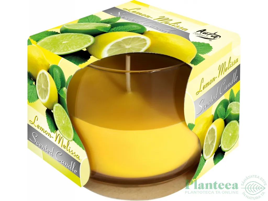 Lumanare parfumata pahar 24h lamaie 130g - BISPOL