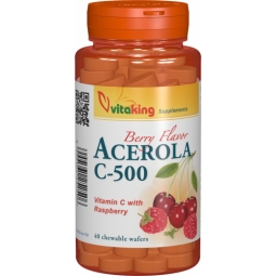 Vitamina C 500mg acerola masticabila 40cp - VITAKING