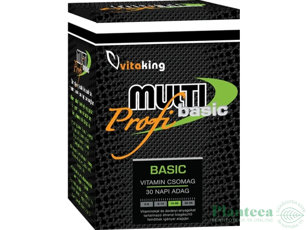 Vitamine minerale multi profi baza 30pl - VITAKING